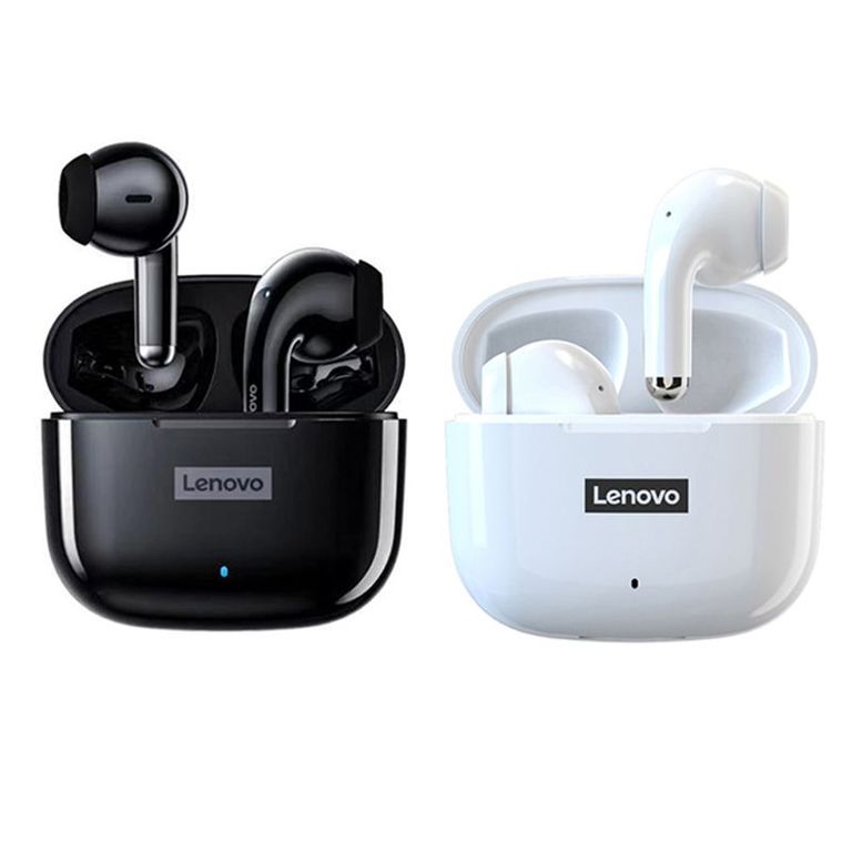 Set 2 De Audífonos LP40 Pro  Bluetooth 5.1-Negro y Blanco