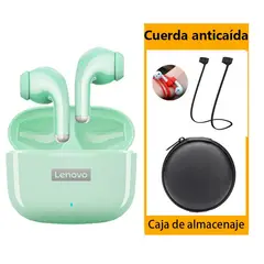 LENOVO - LP40 Pro De Audífonos TWS-Green y Bolsa-Negro