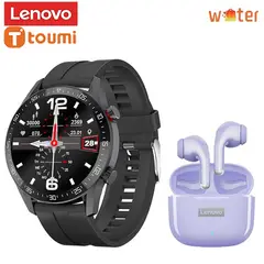 LENOVO - Toumi Watch GT-R 1.36 inch HD Reloj inteligente y Audífono LP40