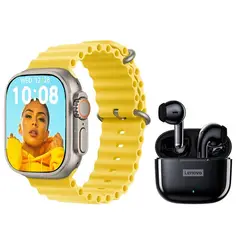 LENOVO - LP40 Pro De Audífonos-Negro y Watch S8 Ultra-Nanaja