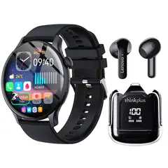 LENOVO - Smartwatch Toumi Gt-H5 Amoled + Xt65 Negro Bluetooth