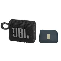 JBL - Parlante GO 3 Bluetooth 5.0 IP67 Negro + Funda protectora Negro