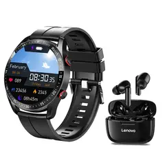 LENOVO - XT90 De Audífonos TWS y Toumi watch GT-X-negro
