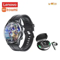 LENOVO - Toumi Watch GT-R 1.36 inch HD Reloj inteligente y Audífono XT92
