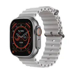 GENERICO - CORREA OCEAN PARA SMARTWATCH Y APPLEWATCH 42 A 49MM GRIS