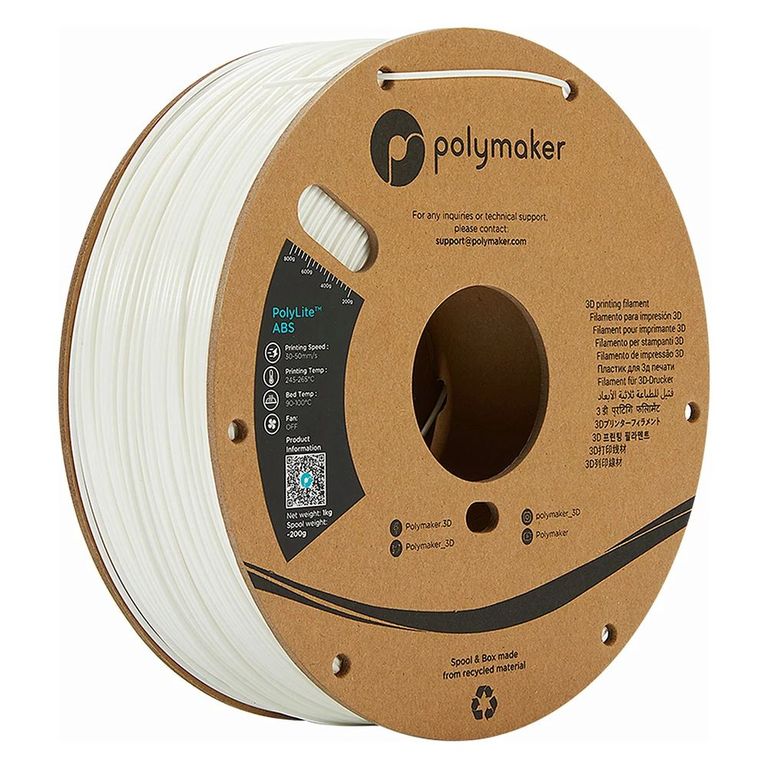Filamento PolyLite ABS Blanco 175mm 1Kg