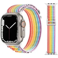 GENERICO - Correa Alpine Loop para AppleWatch y Smartwatch Arcoiris