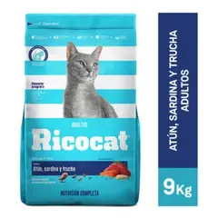 RICOCAT - Adultos Atún, Sardina y Trucha 9 Kg
