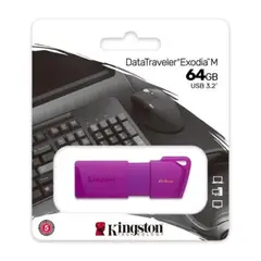 KINGSTON - MEMORIA USB 3.2 EXODIA M DE 64 GB MORADO