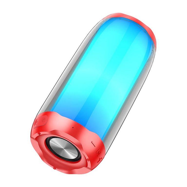 Parlante Inalámbrico BT V50 Luminoso LED HC8 Rojo