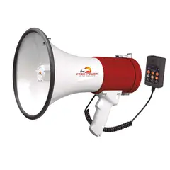HAWK - Megafono 80W PMPO - hablar sirena grabadora USB bluetooth - RECARGABLE