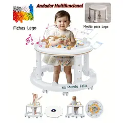 BABY - Andador de Bebe Multifuncional White Musical Unisex