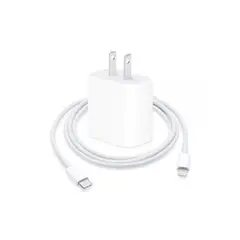 GENERICO - Cargador Y Cable Para Iphone 11 Pro/ Max Tipo C 18w - Blanco