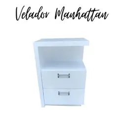 GENERICO - Velador Manhattan Blanco