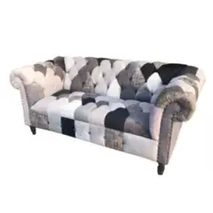 GENERICO - Sofá Chesterfield Retro Luisa - 3 Cuerpos