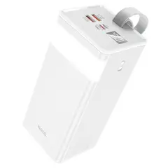 HOCO - Power Bank 50000mAh J86A Pantalla digital LED Blanco De Calidad