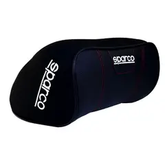 SPARCO - COJIN CABEZAL ALMOHADA CERVICAL CORSA NEGRO LINE ROJA