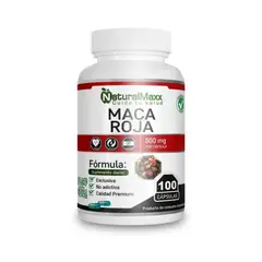 GENERICO - Suplemento Natural Maca Roja 100 Cápsulas Natural Maxx