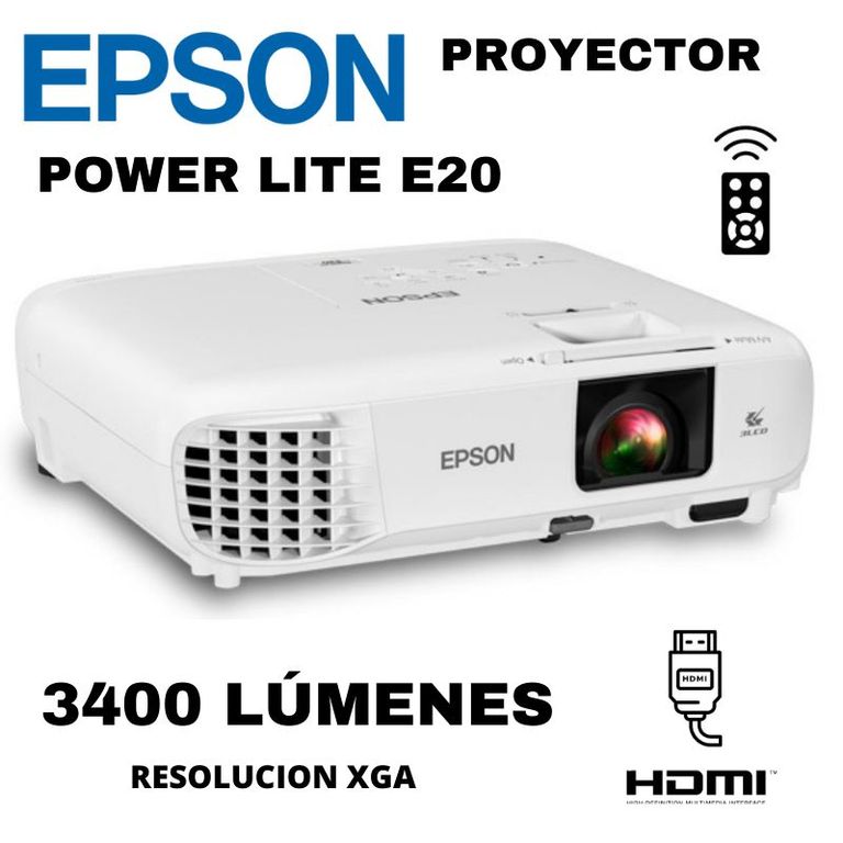 PROYECTOR POWERLITE E20 3400 LÚMENES XGA 1024x768