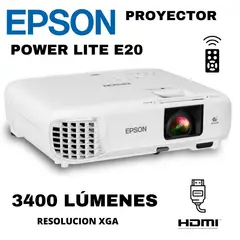 EPSON - PROYECTOR POWERLITE E20 3400 LÚMENES XGA 1024x768