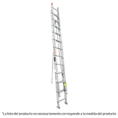 TRUPER - Escalera de extensión, tipo II, 20 peldaños,