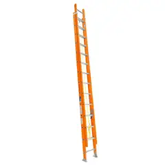 TRUPER - Escalera de extensión, tipo II, 28 peldaños, fibra de vidrio