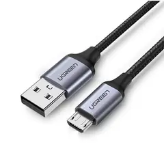 UGREEN - Cable PREMIUM USB 2.0 Micro Nylon Windows (3A) 100cm PC