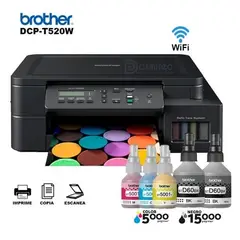 BROTHER - Impresora Multifuncional DCP-T520W WiFi