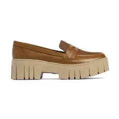 M'ANDINA - Mocasines de cuero Grace Caramelo