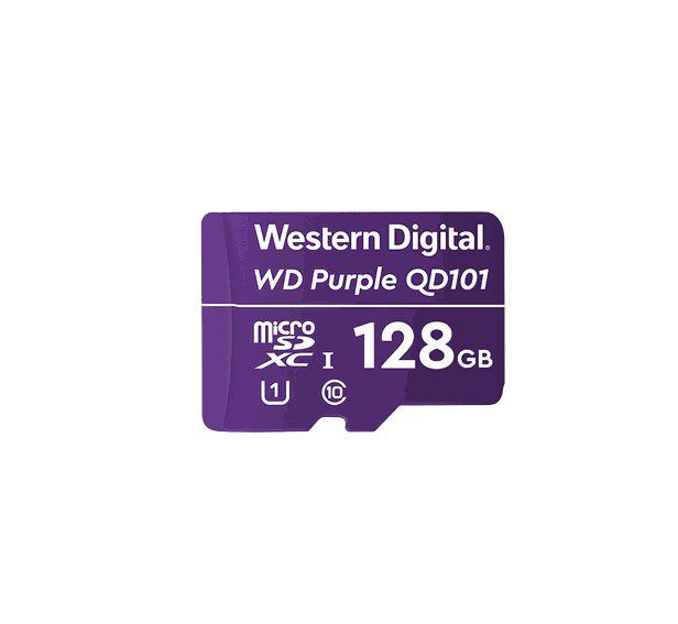 MICROSD 128GB PARA VIDEO VIGILANCIA WESTERN DIGITAL - PURPLE