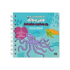 INGENIAL - Cuaderno de dibujos Kids Animales marinos