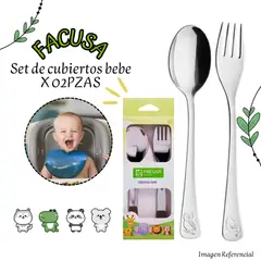 FACUSA - Set de Cubiertos Bebe X02 Pzas