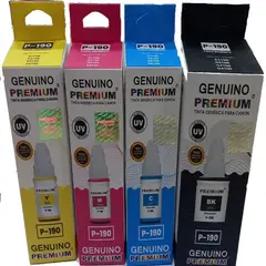 PREMIUM INK JET - Tinta Canon GI-190 Premium Black Cian Yellow Magenta