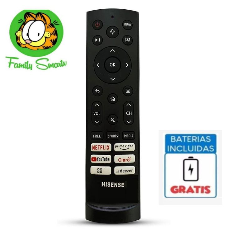 Control Remoto Para Hisense Smart Tv 2022 + Pilas