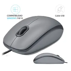 LOGITECH - Mouse M110 Silent USB Silver