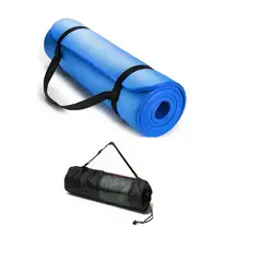 GENERICO - Mat de yoga 20 mm colchoneta esterilla azul