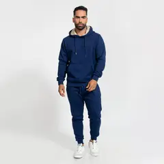 GENERICO - Conjunto buzo afranelado para hombre azul acero Arcoi