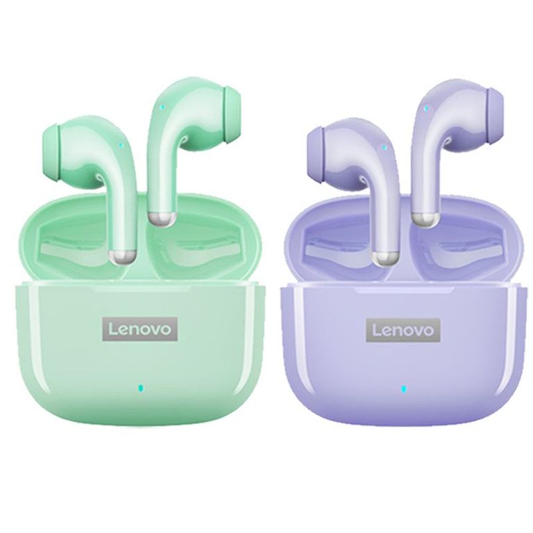 SEt 2 De Audífonos LP40 Pro Bluetooth 5.1-Morado y Verde