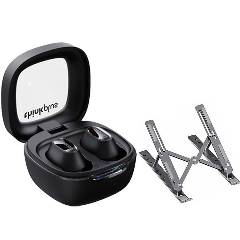 Audífonos XT62 De Tws-Negro y Soporte plegable de elevación