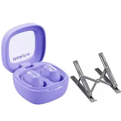 LENOVO - Audífonos XT62 De Tws-Morado y Soporte plegable de elevación