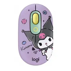 LOGITECH - Mouse Gamer Inalambrico M350 Kuromi Ratón -Morado