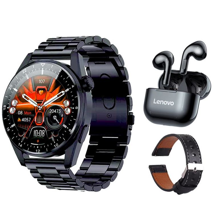 LP40 De Audífonos-Negro y Toumi GT-A-B Reloj inteligente