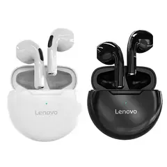 LENOVO - Set 2 De HT38 De Audífonos  Bluetooth 5.1 Negro+Blanco