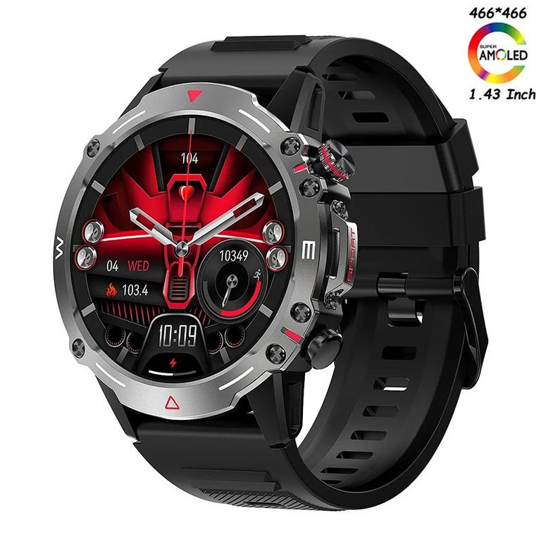 Reloj Inteligente GT-H7 Bluetooth Smartwatch 1.43 Amoled