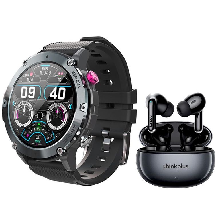 Toumi GT-C Reloj inteligente militar y XT88 De Auriculares tws