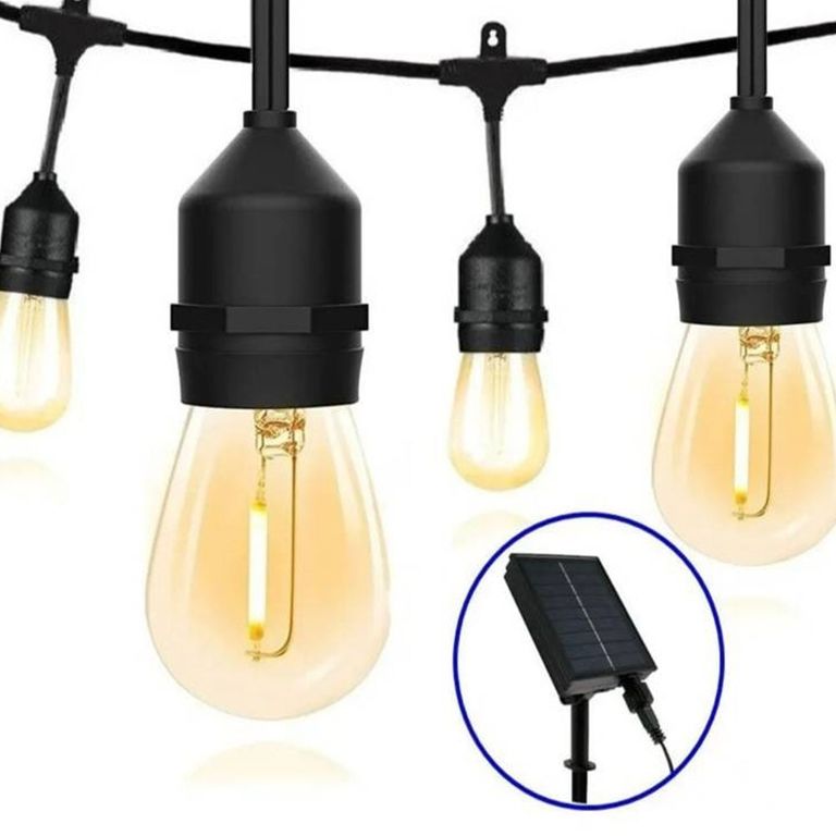 Guirnalda Solar 15 Focos Led 1.5W 10 metros IP67