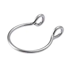 GENERICO - Piercing septum falso argolla para nariz plateado