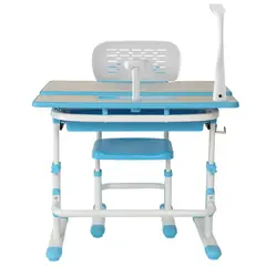 GENERICO - ERGOKID Escritorio Ergonómico para Niño Mesa Estudio Ajustable - Azul