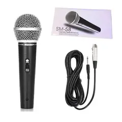 GENERICO - WEISRE M-58 micrófono de condensador portátil unidireccional - Negro