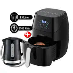 WHITELINE - Combo Freidora de Aire Digital de 4 5L DH-202 +Hervidor